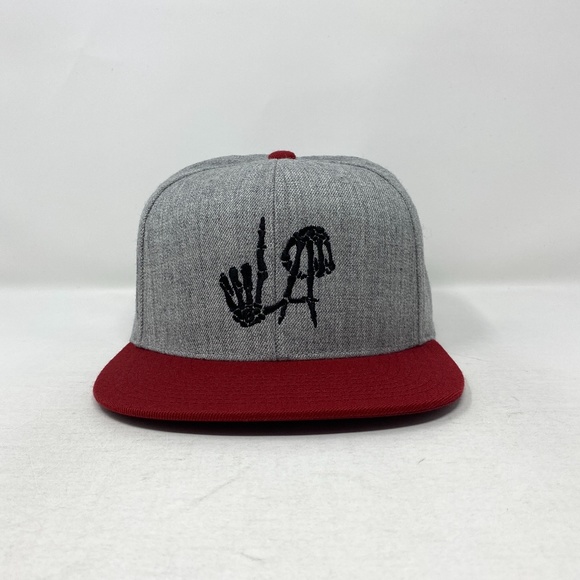 Los Angeles LA Bones Skeleton Snapback Hat Cap - Picture 1 of 6